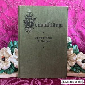 Ca 1920's Heimatklänge by A. Kroeker, Vintage German Book
